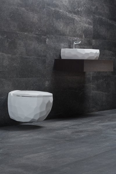 Diamas Asma Klozet (Tah.Delikli)+Soft Close Kapak-Beyaz