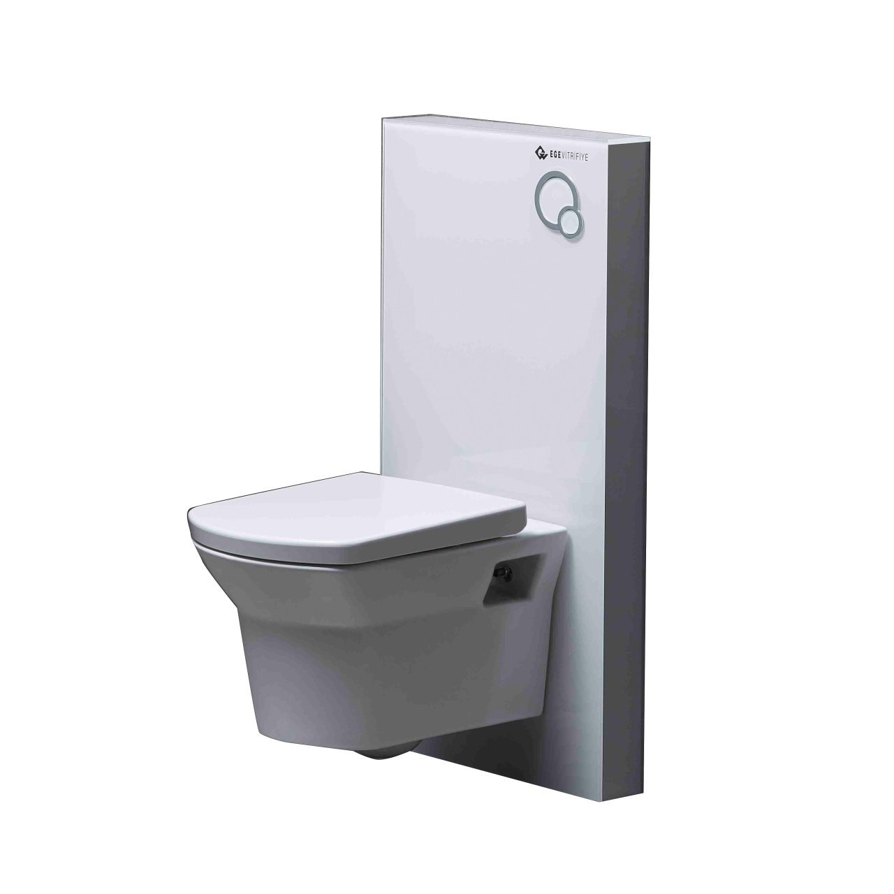 Asma Klozet Uyumlu Beyaz Kabin Cam Rezervuar