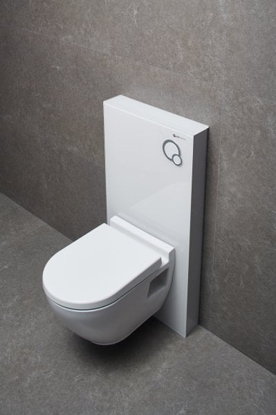 Asma Klozet Uyumlu Beyaz Kabin Cam Rezervuar