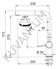 Franke Urban UBG 611-100 Bianco (Beyaz) + Franke Active Plus Doccia 2.0 Armatür