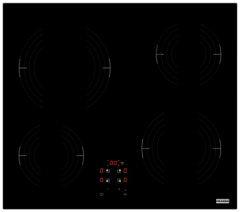Franke FRSM 604 C T BK Siyah Cam Seramik Elektrikli Ankastre Ocak