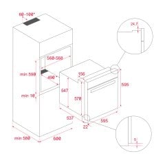 TEKA HLB 8600 WH Ankastre Fırın Beyaz