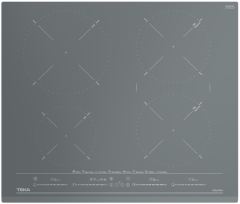 IZC 64630 ST MST STONE GREY 60 cm 4 pişirme bölmeli İndüksiyon Ocak ve Direct Function Multislider