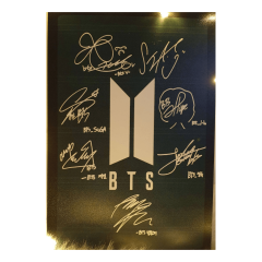 BTS Ahşap Poster