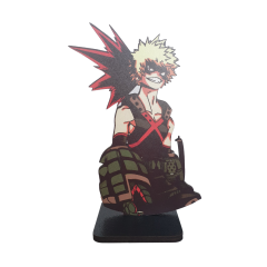 Orora Katsuki Bakugou-My Hero Academia-Anime Ahşap Biblo-Figür