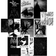 Orora Gothic Grunge Gotik Punk Poster Duvar Kağıdı Seti