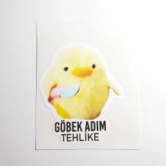 Göbek Adım Tehlike Sticker