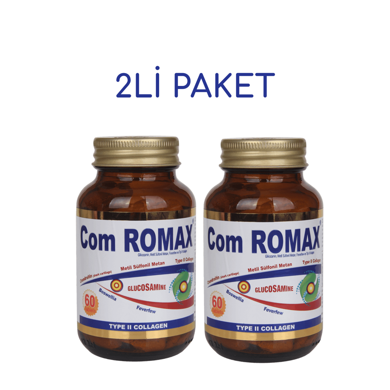 Com Romax 2 Adet  Eklem Sağlığı İçin Takviye Edici Gıda