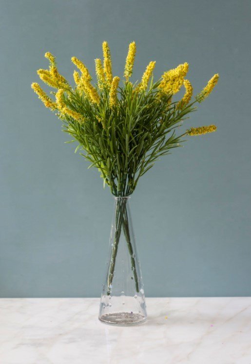 Cote d'Azur Sarı Yapay Lavanta ( Yapay Çiçek )