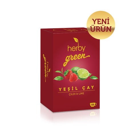 Herby Yeşil Çay Çilek ve Lime