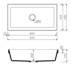 Marmorin OLWIN Granit Eviye (OLWIN II 870 1K)