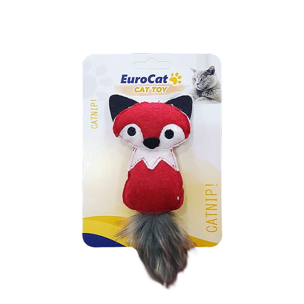 Eurocat Kırmızı Sincap Kedi Oyuncağı 14 Cm