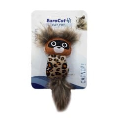 Eurocat Leopar Desenli Sincap Kedi Oyuncağı 16 Cm