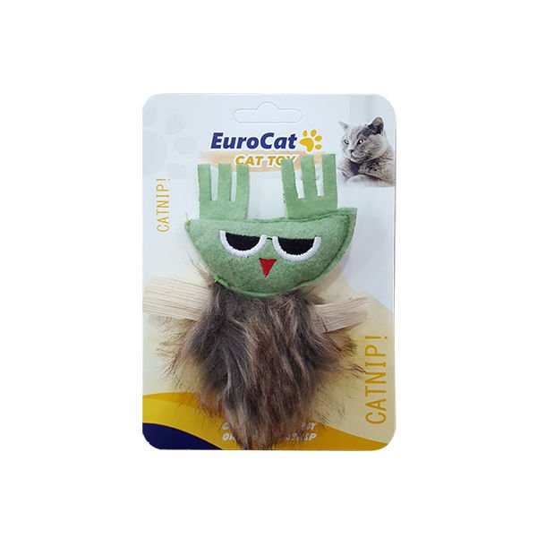 Eurocat Yeşil Sincap Şeklinde Kedi Oyuncağı Yeşil 11 Cm