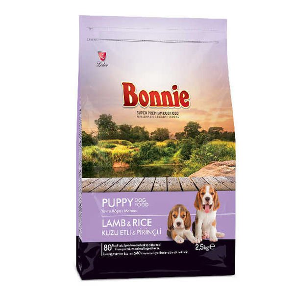 Bonnie Puppy Kuzu Etli ve Pirinçli Yavru Köpek Maması 2.5 Kg