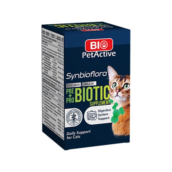 Bio Pet Active Kediler için Synbioflora Probiotik Suplement Tablet 30 Gr 60 Adet