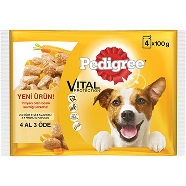 Pedigree Multipack Karışık Köpek Konserve Maması 4x100 Gr