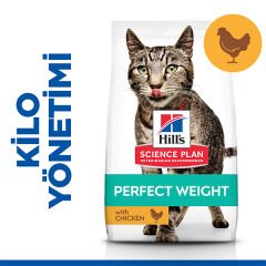 Hills Adult Perfect Weight Tavuklu Yetişkin Kedi Maması 2.5 Kg
