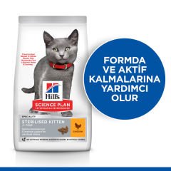 Hills Sterilised Kitten Tavuklu Kısırlaştırılmış Yavru Kedi Maması 1.5 Kg