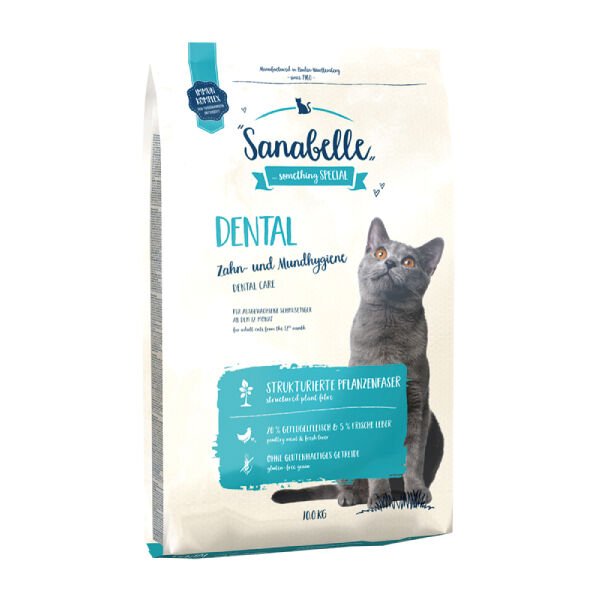 Sanabelle Dental Ağız ve Diş Bakımı Destekleyici Kümes Hayvanlı Yetişkin Kedi Maması 10 Kg