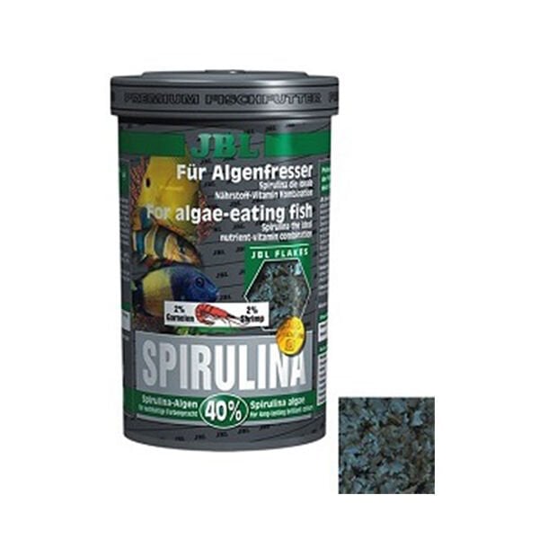 Jbl Spirulina Bitkisel Tatlı ve Tuzlu Su Pul Balık Yemi 1 Lt 160 Gr