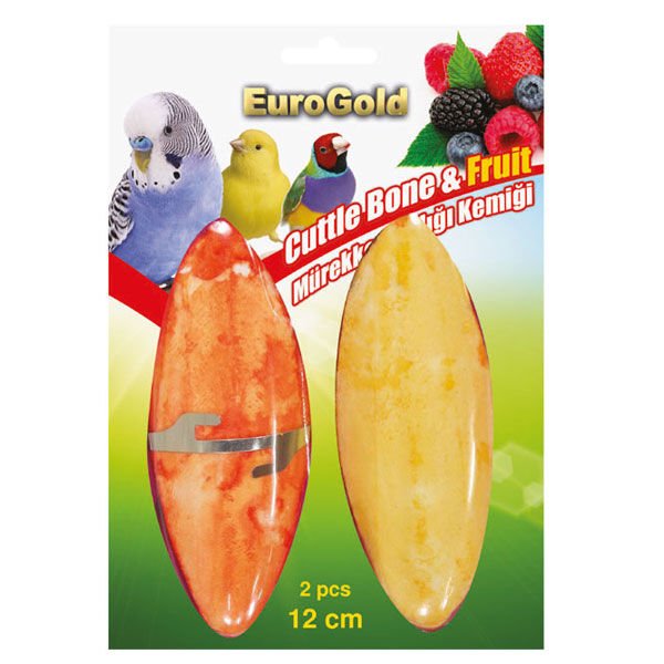 Euro Gold Bal ve Meyve Aromalı Mürekkep Balığı Kemiği 2 Adet 12 Cm