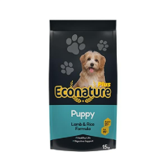 Econature Plus Puppy Kuzu Etli ve Pirinçli Yavru Köpek Maması 15 Kg