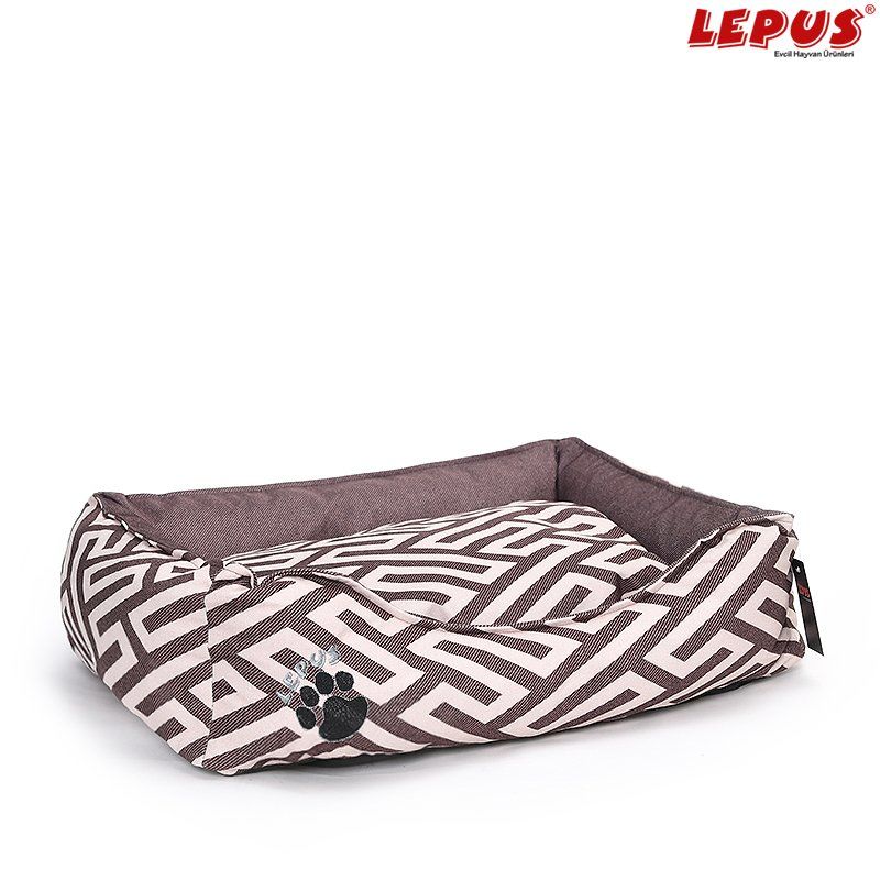 Lepus Premium Köpek Yatağı Kahverengi Xlarge 92x68x27 Cm