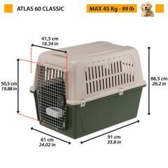 Ferplast Atlas 60 Köpek Taşıma Çantası Yeşil 61x91x68 Cm