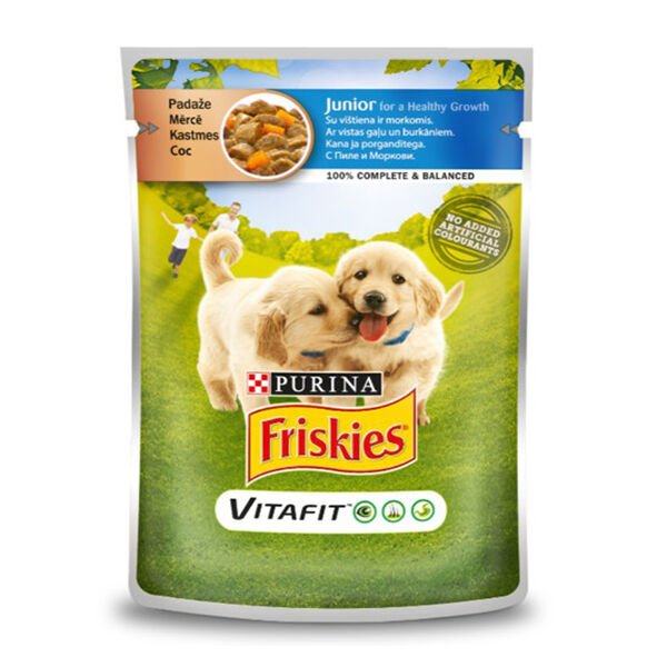 Friskies Junior Tavuklu Pouch Yavru Konserve Köpek Maması 100 Gr