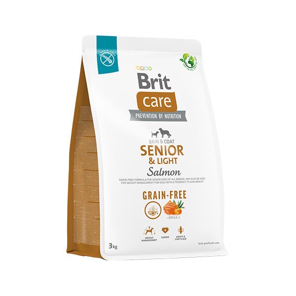 Brit Care Senior Light Tahılsız Somonlu Yaşlı Diyet Köpek Maması 3 Kg