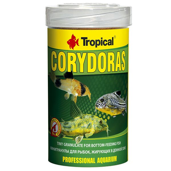 Tropical Corydoras Dipten Beslenen Balıklar İçin Mikro Granül Balık Yemi 100 Ml 68 Gr