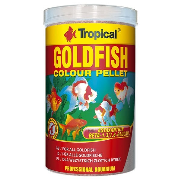 Tropical Goldfish Colour Pellet Japon Balıkları İçin Pellet Balık Yemi 100 Ml 36 Gr
