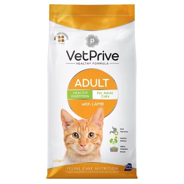 Vet Prive Kuzu Etli Yetişkin Kedi Maması 1.5 Kg