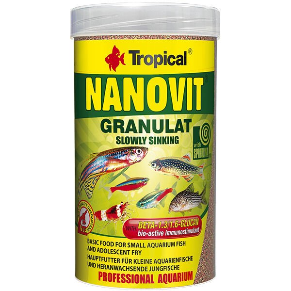Tropical Nanovit Granulat Tetra Balıkları İçin Granül Balık Yemi 100 Ml 70 Gr