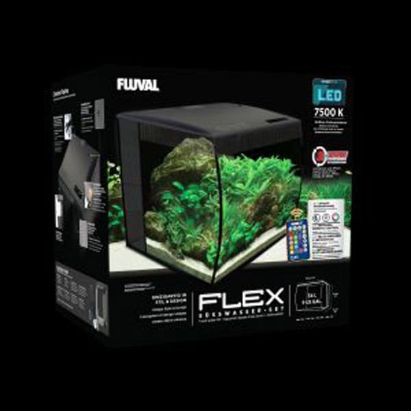 Fluval Flex Akvaryum 57 Lt Siyah 41x39x39 Cm