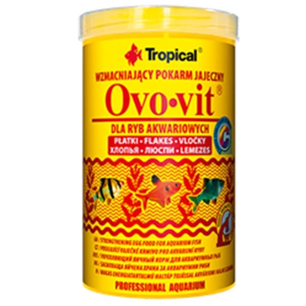 Tropical Ovo-Vit Yumurta Katkılı Güçlendirici Pul Balık Yemi 100 Ml 20 Gr