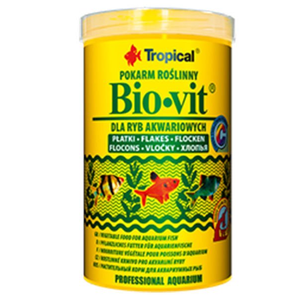 Tropical Bio-Vit Bitkisel İçerikli Pul Balık Yemi 100 Ml 20 Gr