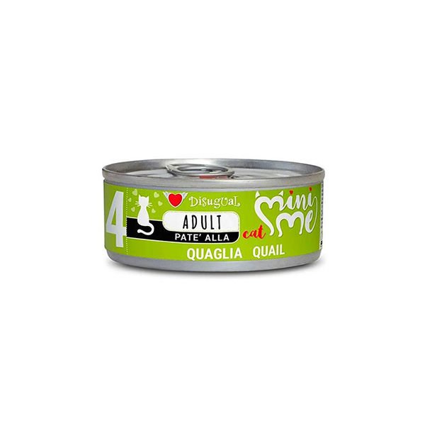 Disugual Mini Me 4 Bıldırcın Etli Pate Yetişkin Konserve Kedi Maması 85 Gr