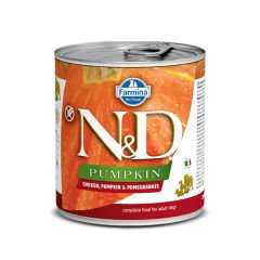 N&D Pumpkin Balkabaklı Tavuk ve Narlı Konserve Köpek Maması 285 Gr