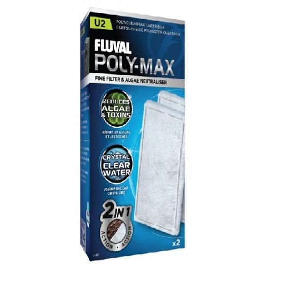 Fluval Poly-Max U2 Filtre Clearmax Yüksek Performanslı Kartuş 2 Adet