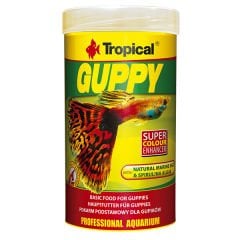 Tropical Guppy Lepistes Balıkları için Pul Balık Yemi 250 Ml 50 Gr