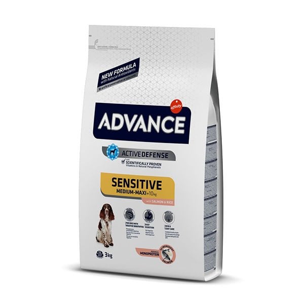 Advance Sensitive Somonlu Hassas Yetişkin Köpek Maması 3 Kg