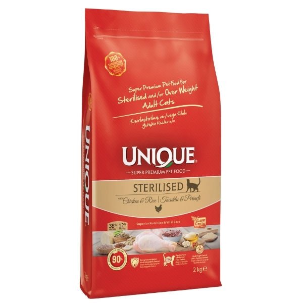 Unique Tavuk Etli Kısırlaştırılmış Yetişkin Kedi Maması 10+2 Kg Hediyeli