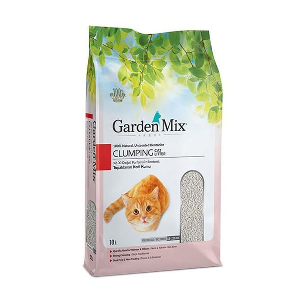 Garden Mix İnce Taneli Kokusuz Kedi Kumu 10 Lt