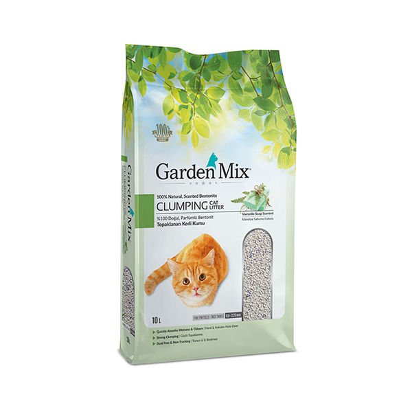 Garden Mix İnce Taneli Marsilya Sabunu Kokulu Kedi Kumu 10 Lt