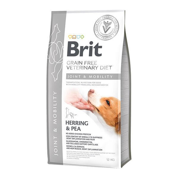 Brit Veterinary Diet Joint Mobility Ringa Balıklı Tahılsız Köpek Maması 12 Kg