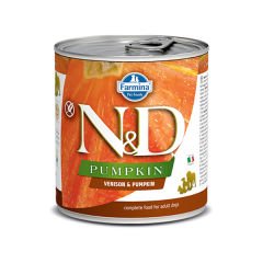 N&D Pumpkin Balkabaklı ve Geyik Etli Konserve Köpek Maması 285 Gr