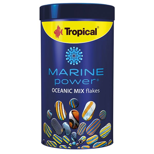 Tropical Marine Power Oceanic Mix Flakes Deniz Balıkları için Krill ve Spirulina Katkılı Balık Yemi 1000 Ml 200 Gr