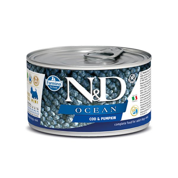 N&D Ocean Morina Balıklı ve Balkabaklı Köpek Konservesi 140 Gr